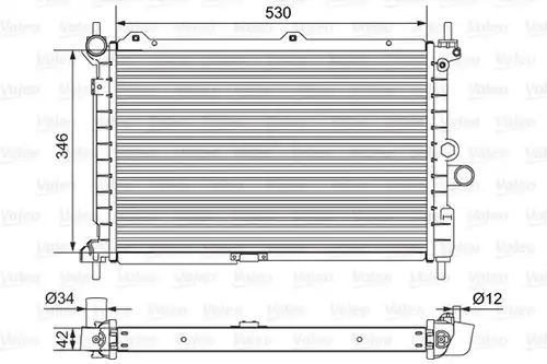 воден радиатор VALEO 701653