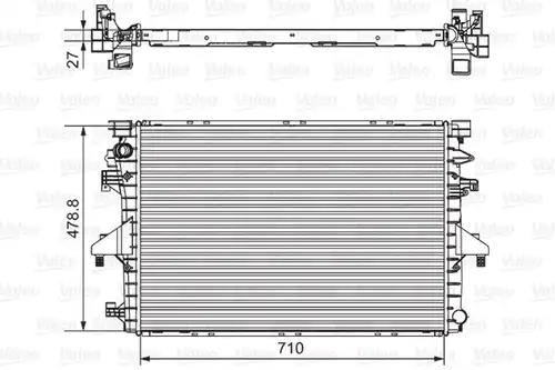 воден радиатор VALEO 701654