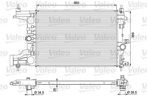 воден радиатор VALEO 701723