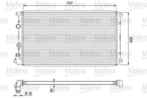воден радиатор VALEO 701725