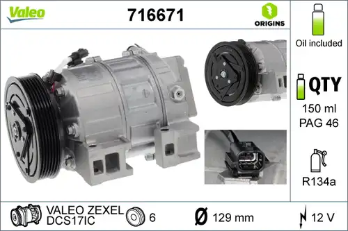 компресор за климатик VALEO 716671