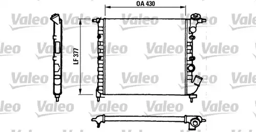 воден радиатор VALEO 730055