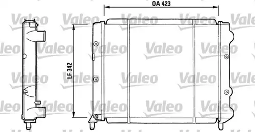 воден радиатор VALEO 730081