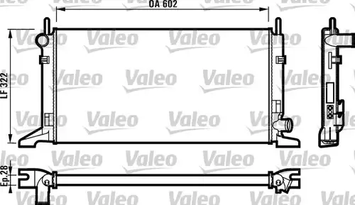 воден радиатор VALEO 730117