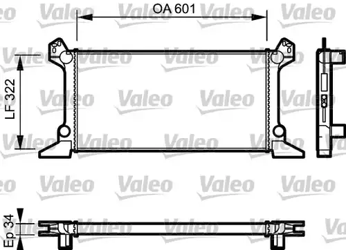 воден радиатор VALEO 730124