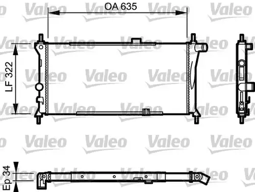 воден радиатор VALEO 730125