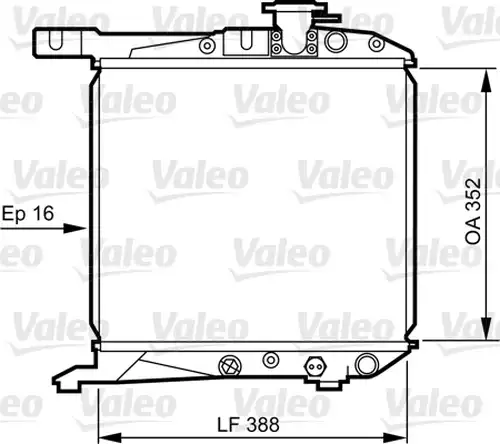 воден радиатор VALEO 730168