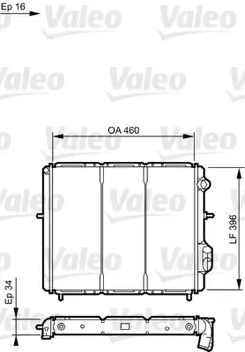 воден радиатор VALEO 730183