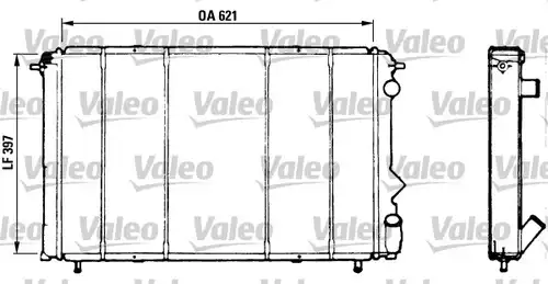 воден радиатор VALEO 730184