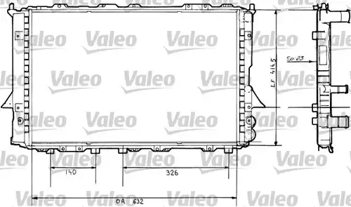 воден радиатор VALEO 730360