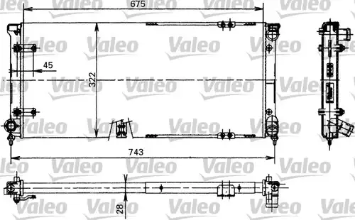 воден радиатор VALEO 730370