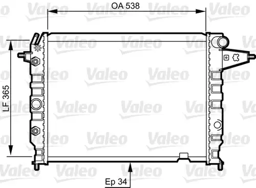 воден радиатор VALEO 730396