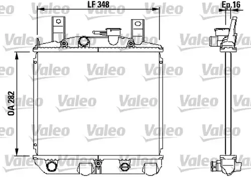 воден радиатор VALEO 730397