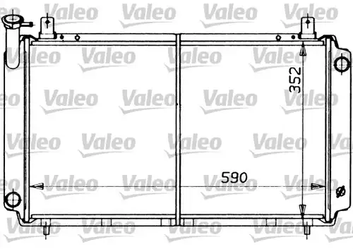 воден радиатор VALEO 730407