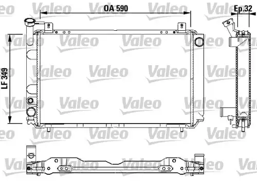 воден радиатор VALEO 730408