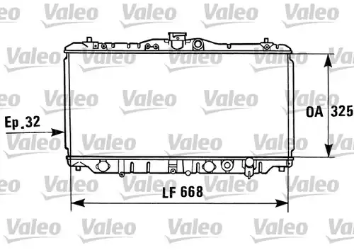 воден радиатор VALEO 730430