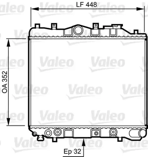воден радиатор VALEO 730435