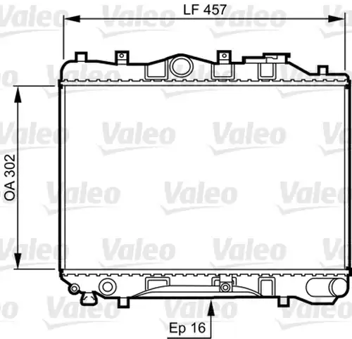воден радиатор VALEO 730436