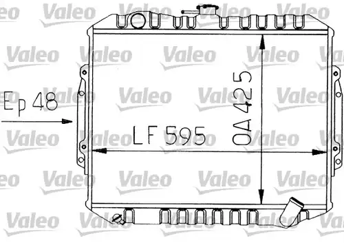 воден радиатор VALEO 730454