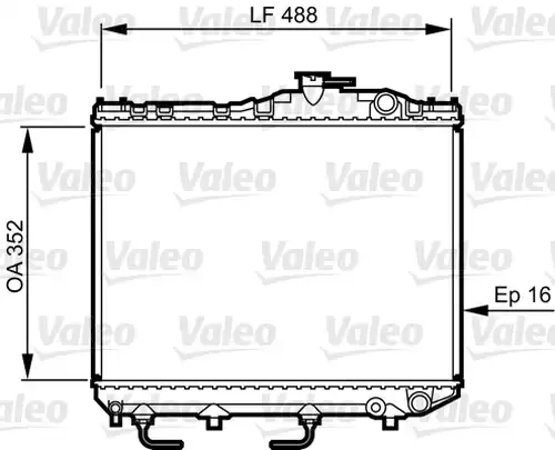 воден радиатор VALEO 730465