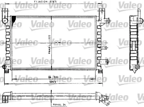 воден радиатор VALEO 730483
