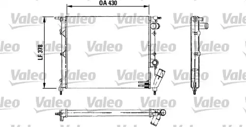 воден радиатор VALEO 730499