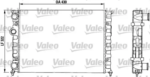 воден радиатор VALEO 730503