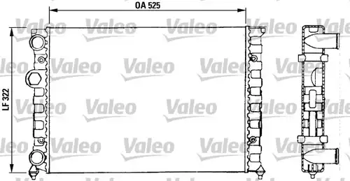 воден радиатор VALEO 730504