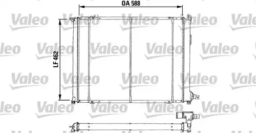 воден радиатор VALEO 730545