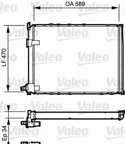 воден радиатор VALEO 730548