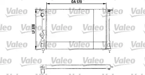 воден радиатор VALEO 730551