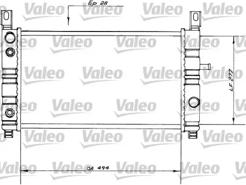 воден радиатор VALEO 730559