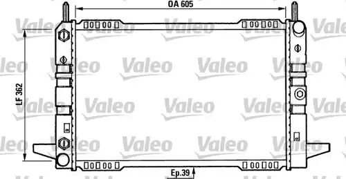 воден радиатор VALEO 730586
