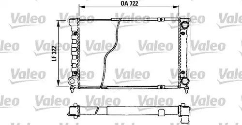 воден радиатор VALEO 730629