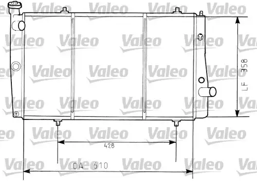 воден радиатор VALEO 730634
