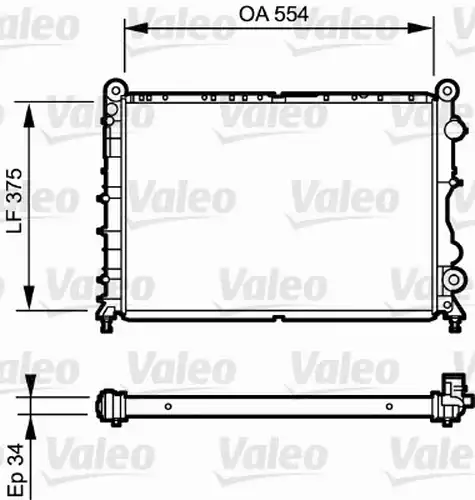 воден радиатор VALEO 730838