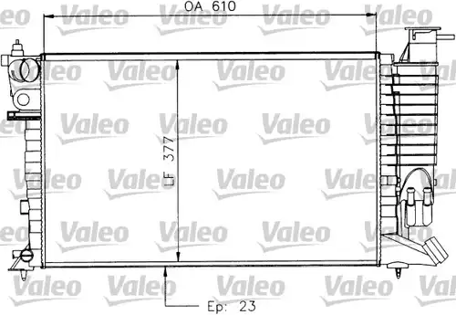 воден радиатор VALEO 730927