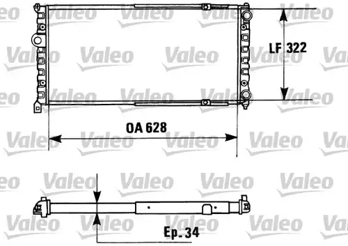 воден радиатор VALEO 730945