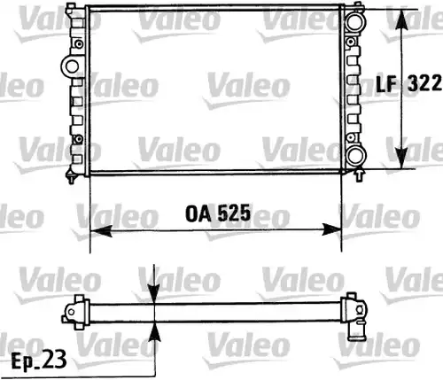 воден радиатор VALEO 730948