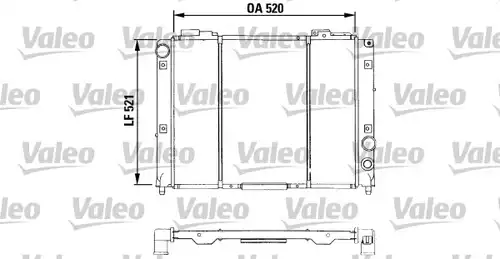 воден радиатор VALEO 730950