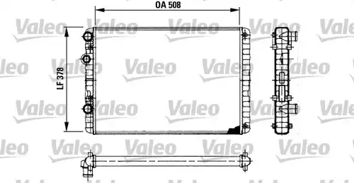 воден радиатор VALEO 730954