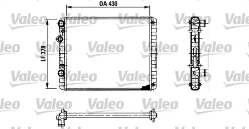воден радиатор VALEO 730956