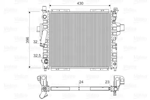 воден радиатор VALEO 730969