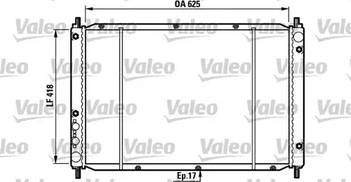 воден радиатор VALEO 730970