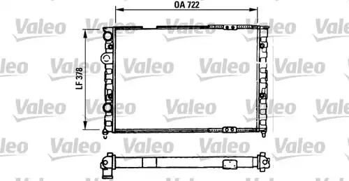 воден радиатор VALEO 730971