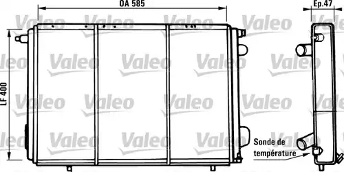 воден радиатор VALEO 730973