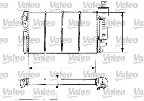 воден радиатор VALEO 730974