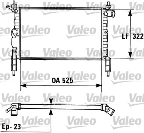 воден радиатор VALEO 730975