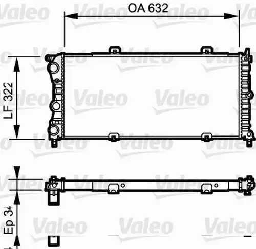 воден радиатор VALEO 730981