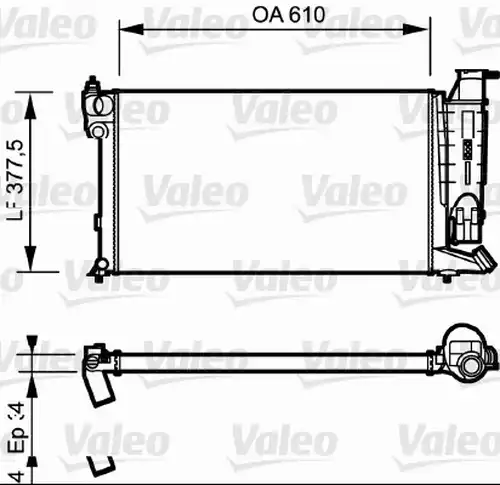 воден радиатор VALEO 730985